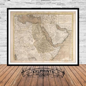Ancient Egypt Map Print: 1746 Nubia & Abyssinia, Fine Art Reproduction
