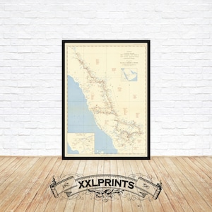 1947 Saudi Arabia Map Print: Vintage Tribal Names Art