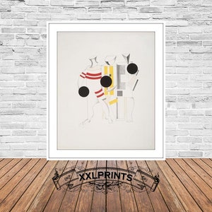 El Lissitzky Sportsmen Print: Suprematism Fine Art Reproduction