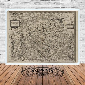 Carte ancienne de la Bourgogne, 1800, carte très rare, carte ancienne, belle reproduction, grande carte, impression d'art, décor antique, impression de carte surdimensionnée