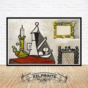 Pablo Picasso, Still life with candle, 1944, fine reproduction, fine art print