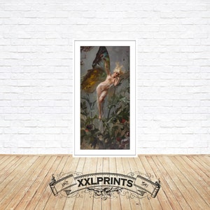 Luis Ricardo Falero, The poppy fairy, fine reproduction, fine art print