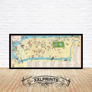 Mapa antiguo de Manhattan, ciudad de Nueva York, mapa del siglo XIX, hermoso, excelente reproducción, mapa grande, impresión de bellas artes, decoración antigua, impresión de mapa de gran tamaño