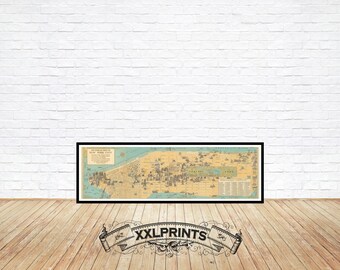 1926 NYC Tourist Map Print: Vintage New York City Fine Art