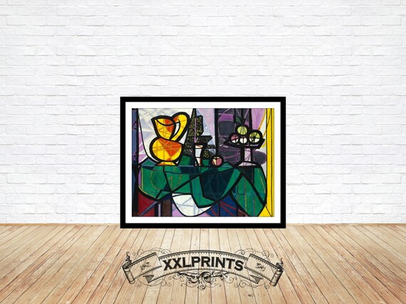 パブロ・ピカソ、ピッチャーとフルーツボウル、1931年、精密複製、美術