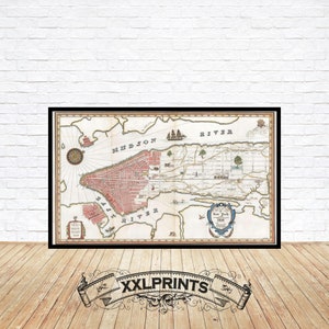 Mapa antiguo de la ciudad de Nueva York, Manhattan tal como era en 1839, mapa fechado en 1920, reproducción fina, mapa grande, impresión de bellas artes, impresión de mapa de gran tamaño