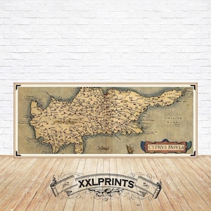Ancient Map of Cyprus: Fine Art Giclée Print