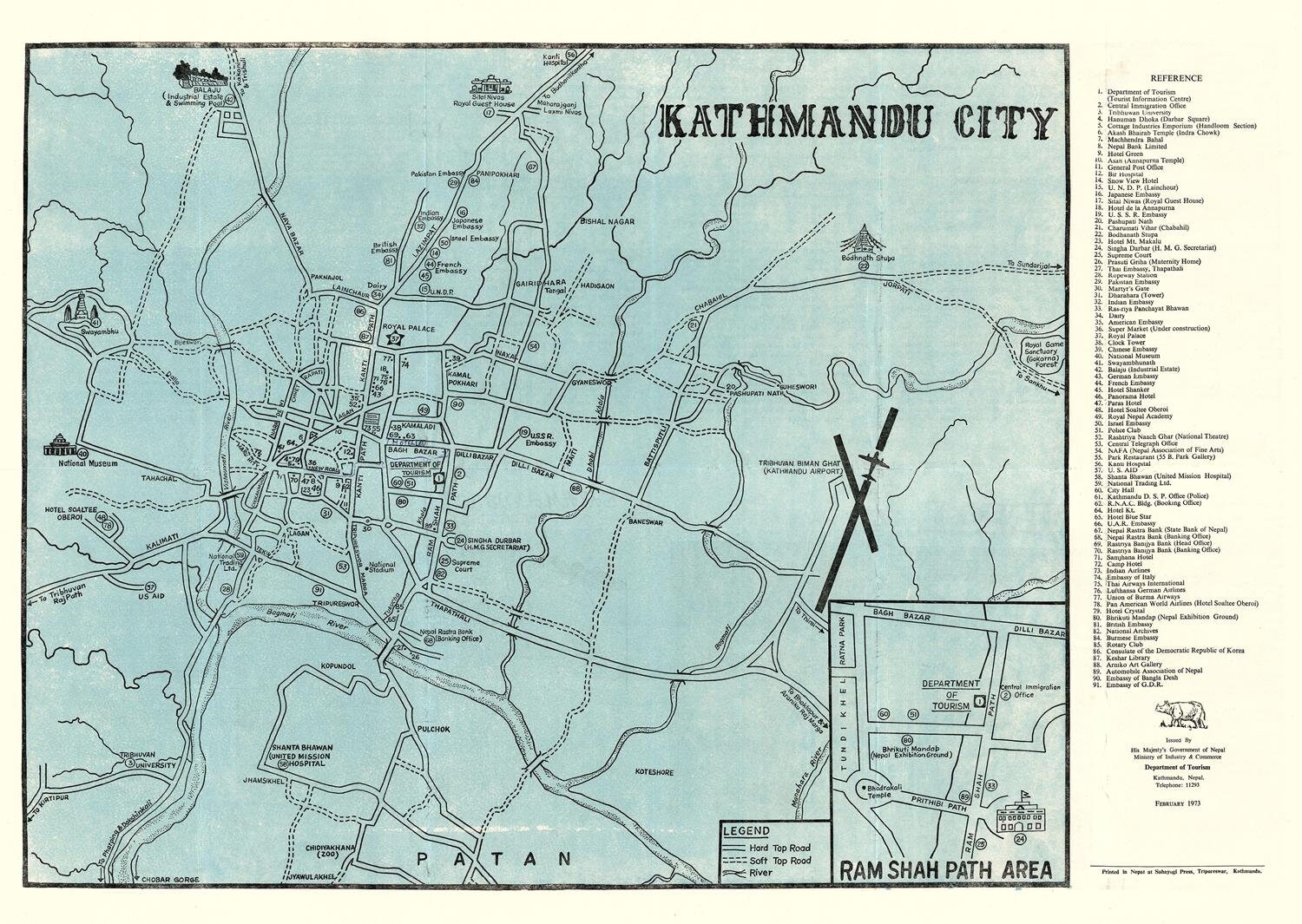 Old Map of Kathmandu Nepal 19th Century Map City Plan Fine - Etsy