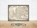 1938 Pictorial Map of Europe: Vintage Fine Art Print product logo