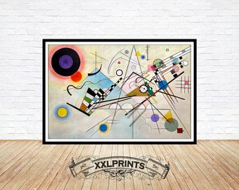 Wassily Kandinsky, Composition VIII, 1923, fine reproduction, fine art print, abstract decor, large Kandinsky print