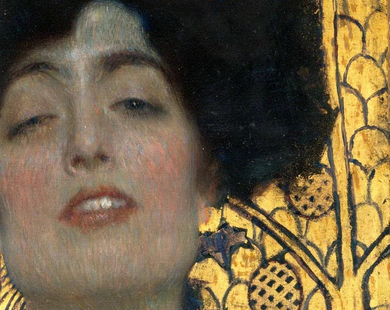 Gustav Klimt Judith1901 Art Deco Fine Reproduction Print | Etsy