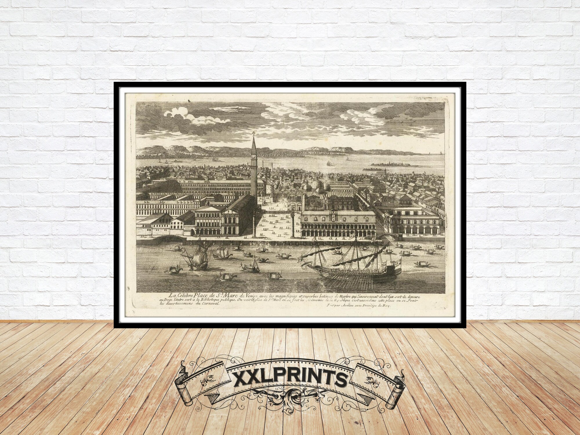 ベルナール・ビュッフェ「VENISE-La place Saint-Marc」 ベルナール・ビュッフェ「VENISE-La place Saint-Marc」