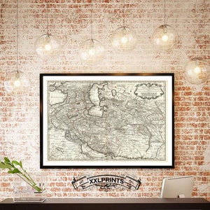 Antique Persia Map Print: 1724 Fine Art Reproduction