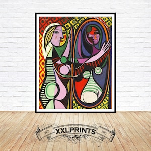 Picasso Girl Before Mirror Print: Fine Art Reproduction, Wall Decor