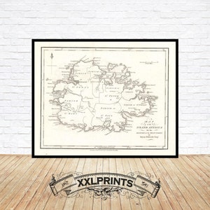 Antique Map of Antigua 1794: Fine Art Giclée Print