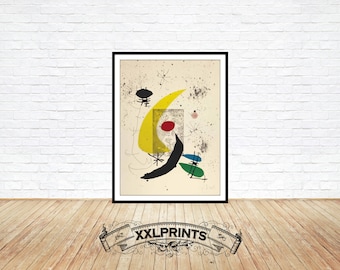 Joan Miro - Pour Paul Eluard, 1973, rare, Surrealism fine art, fine reproduction, fine art print, beautiful wall decor