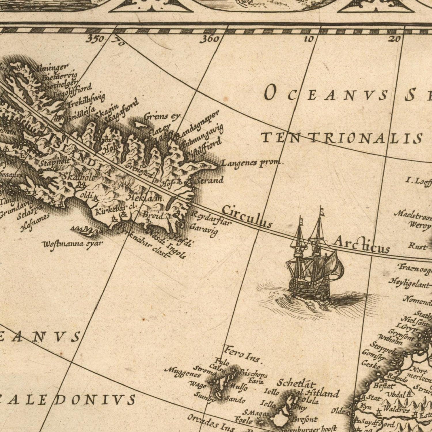 1617 Map of Europe: Rare Ancient Fine Art Print - Etsy