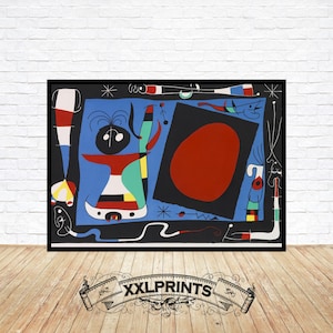 Joan Miro - The woman in the mirror, 1956, fine reproduction, fine art print, oversize print