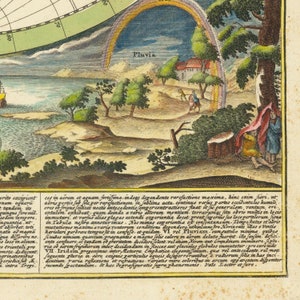 detail of the map from the bottom right corner