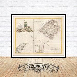 Antique Map of Mallorca, Majorca 1778: Fine Art Print