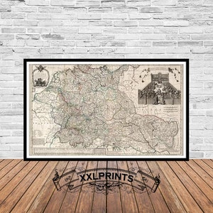 Antique Germany Map Print: Hungary, Transylvania, Suisse, 1712