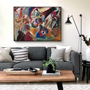 Kandinsky Fragment 2 Print: Abstract Expressionist Fine Art Reproduction