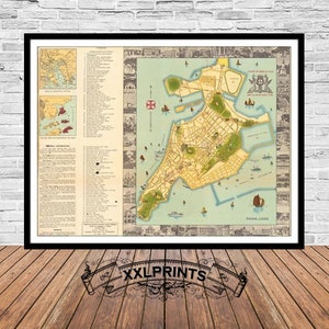 Old map of Macau, 19th century map, city plan, rare, fine reproduction, large map, fine art print, antique decor, oversize map print