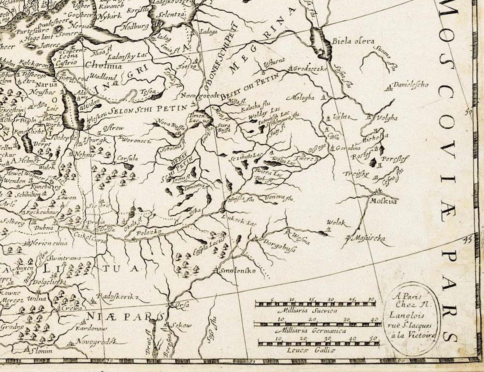 Antique Map of Sweden Norway Danmark 17th Century Map Fine Etsy