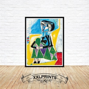 Pablo Picasso, Crouching woman (Jacqueline), 1954, fine reproduction, fine art print