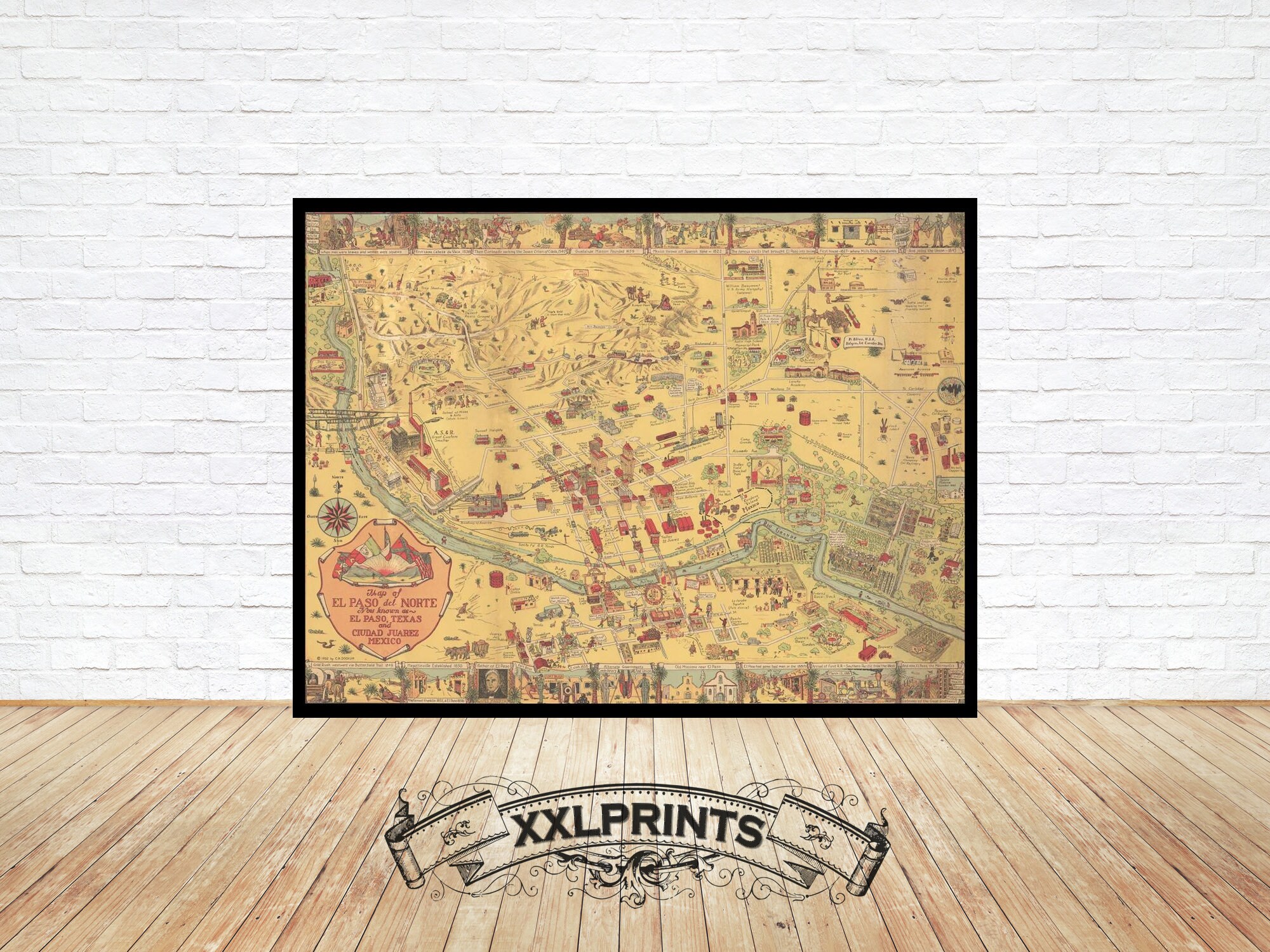 Buy El Paso Juarez Map Online In India India