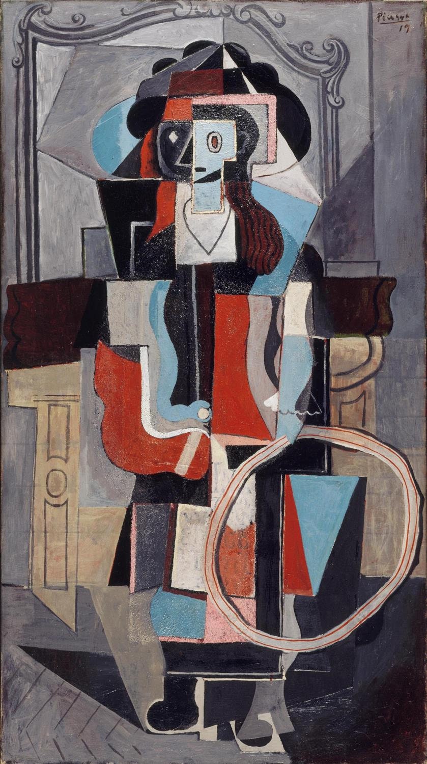 パブロ ピカソ(PABLO PICASSO)、【帽子を被った少女】、希少画集
