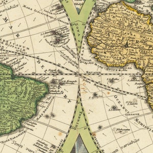 detail of the map from the centre