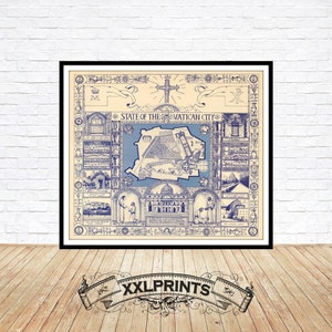 Vatican Museum Map - Etsy