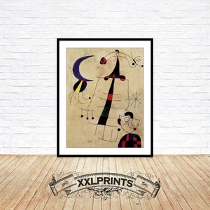 Joan Miro Kunstdruck: Fine Art Reproduktion, Oversize