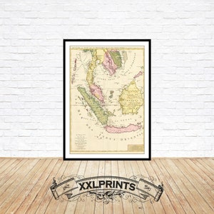 Antique Thailand Map Print: 1700 Siam, Le Royaume De Siam