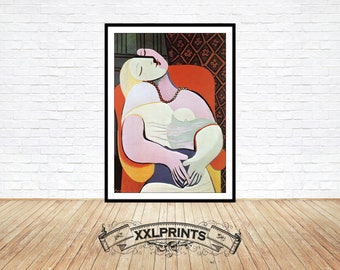 Pablo Picasso, Woman Asleep in an armchair (The Dream), 1932, fine reproduction, fine art print