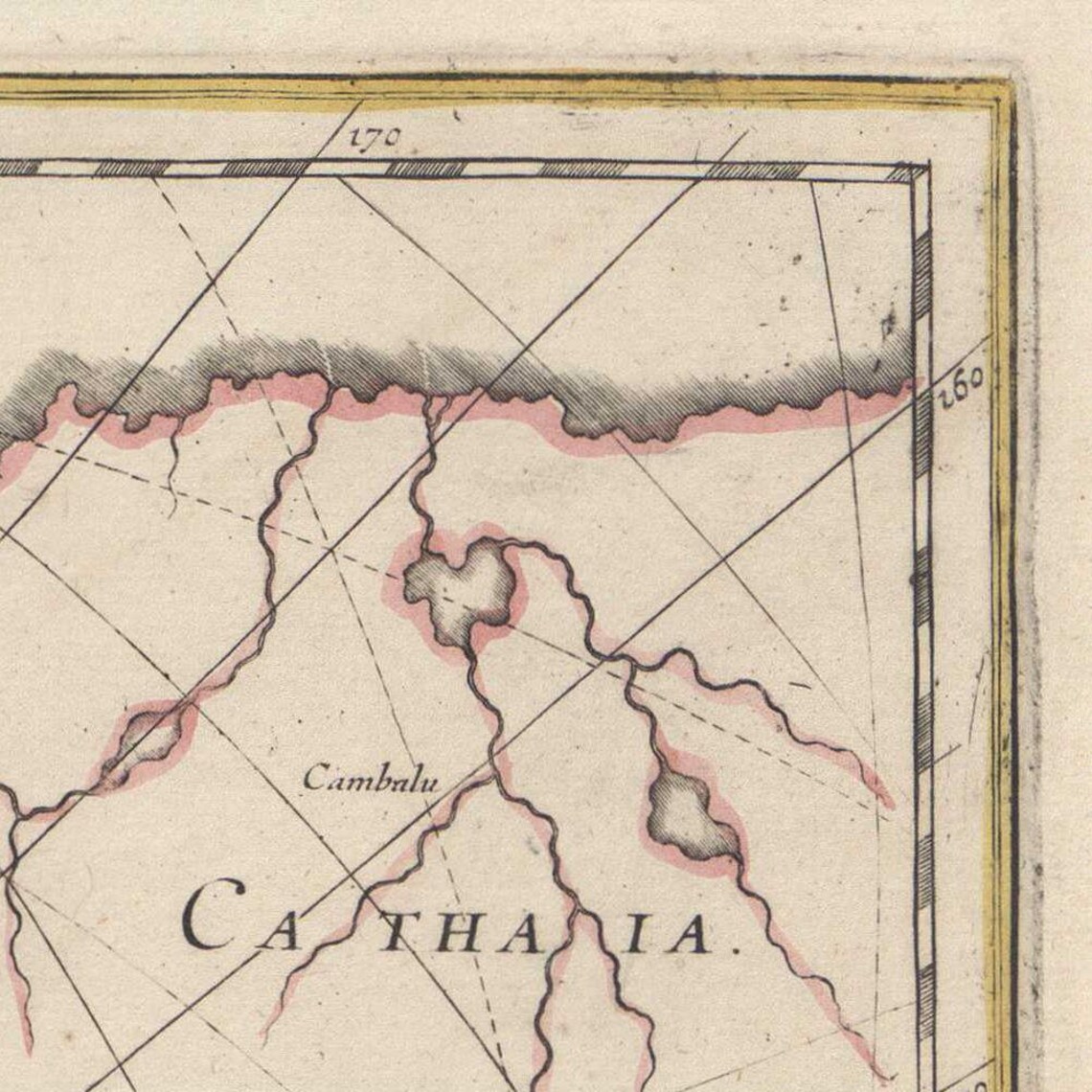 Ancient map of North Pole 1640 very rare map antique fine | Etsy