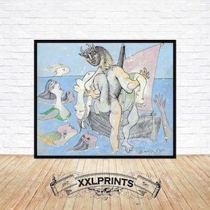 Picasso Bathers with Minotaur Print: Fine Art Reproduction