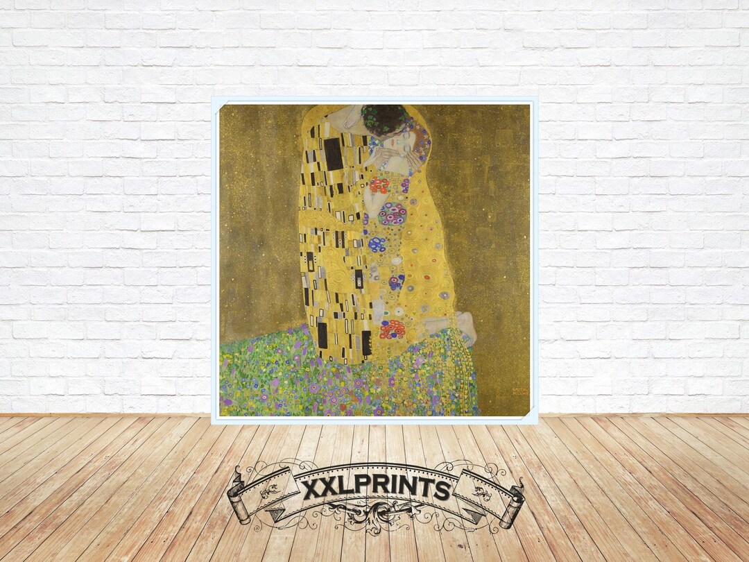 Gustav Klimt the Kiss Print: Fine Art Reproduction - Etsy