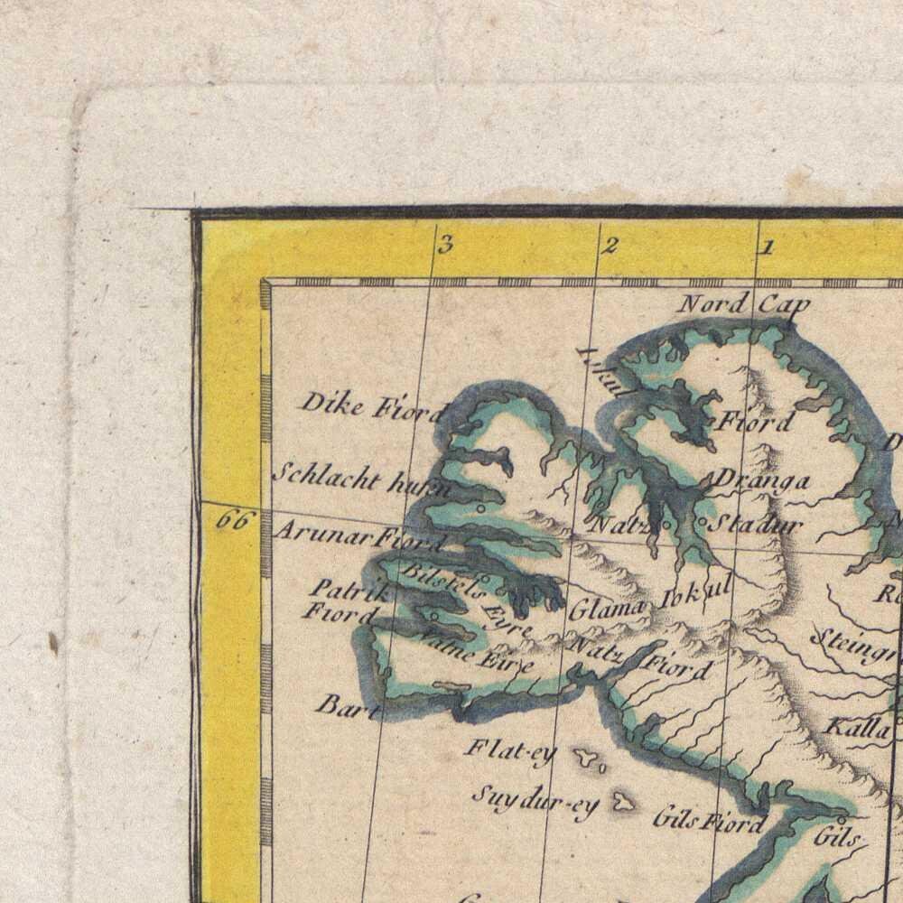 Antique Map of Norway Sweden 1793 Very Rare Map Fine Etsy