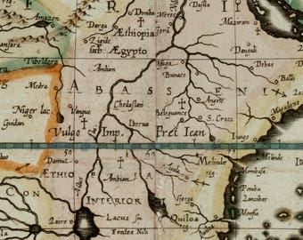 1618年の世界地図の版画：アンティーク美術複製 - Etsy 日本