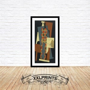 Pablo Picasso, Harlequin, 1915, fine reproduction, large, fine art print, oversize print, Picasso wall art