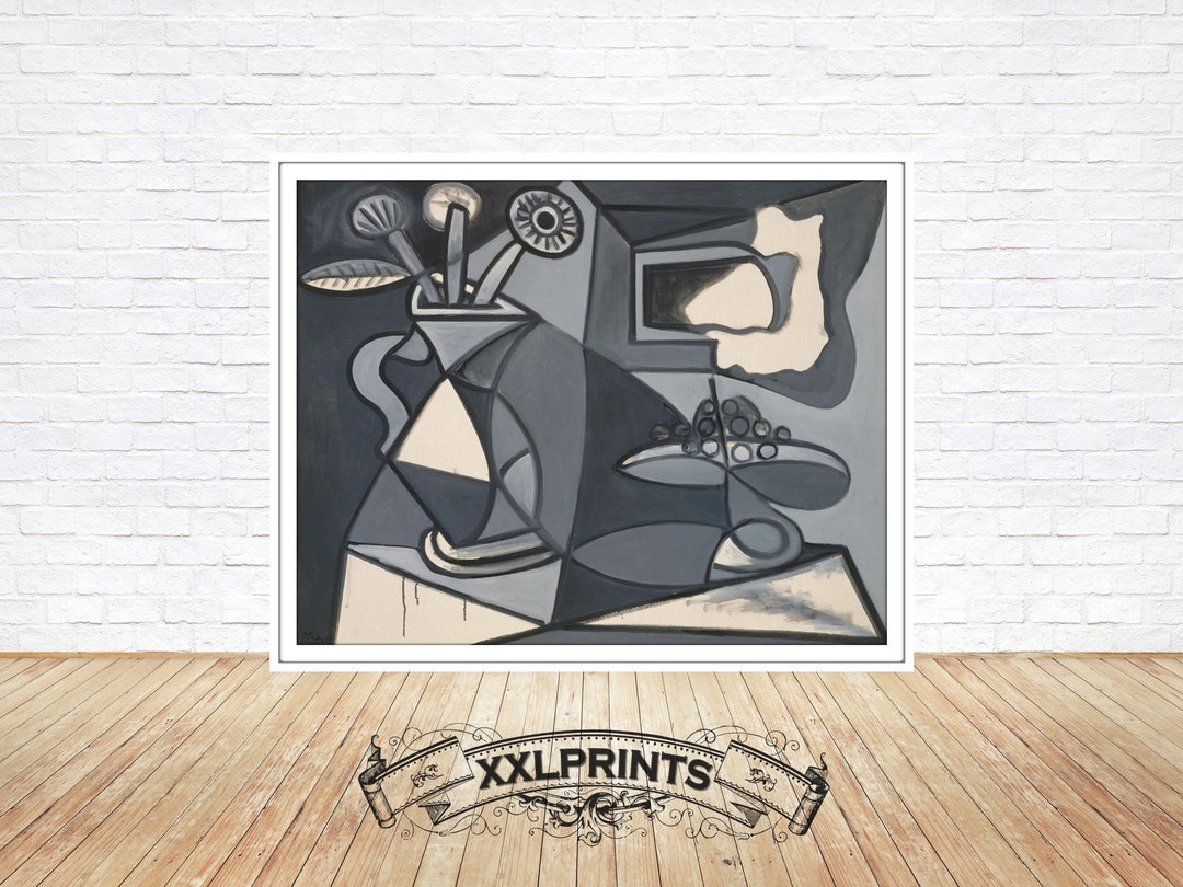 ピカソの静物画版画：花瓶の花、1943年 ジクレー版画複製 - Etsy 日本