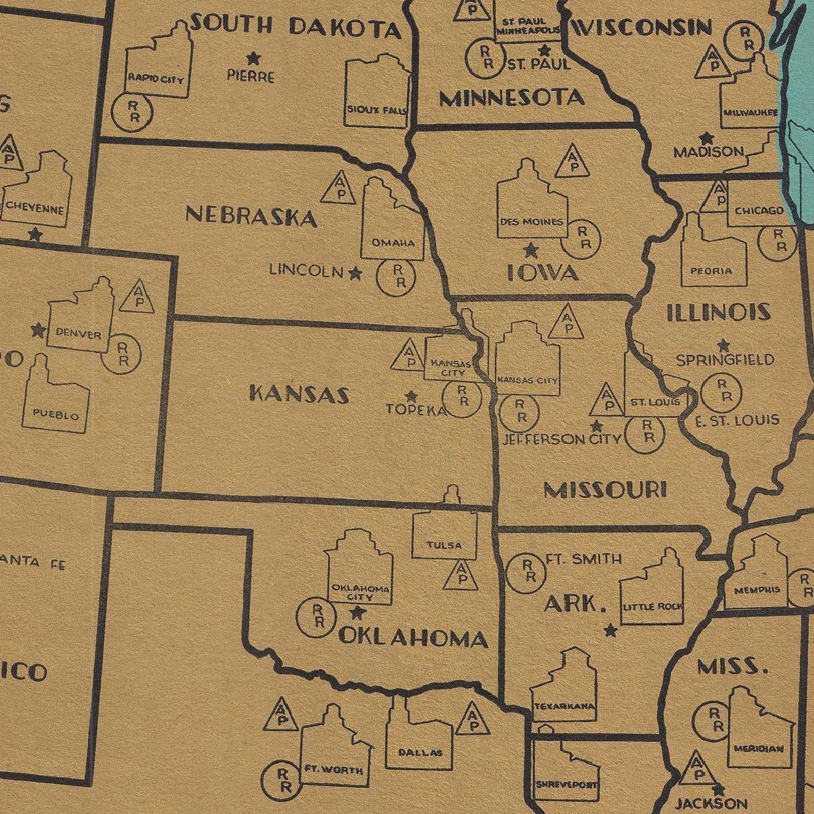 Educational Map Of United States
