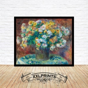 Pierre Auguste Renoir, Chrysanthemums, 1882, fine reproduction, fine art print