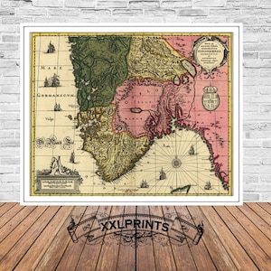 Antique Norway Map Print: 1700s Reproduction, Fine Art Decor