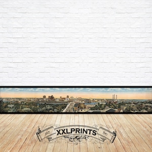 Alte Panoramaaufnahme von Tampa, Florida, 1915, feine Reproduktion, Fine Art Druck, Oversize-Druck