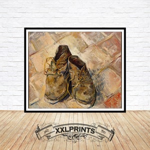 Van Gogh, Shoes, 1888, fine reproduction, large, fine art print, oversize print