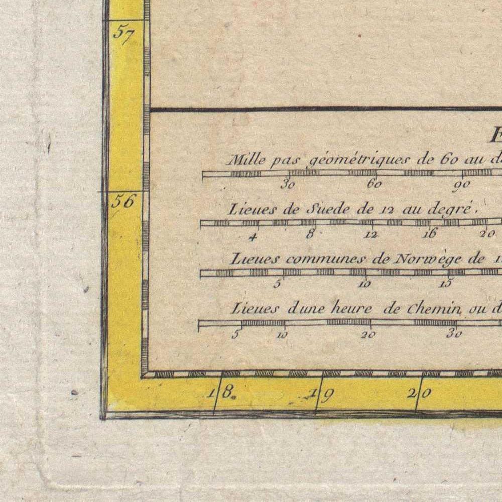 Antique Map of Norway Sweden 1793 Very Rare Map Fine Etsy