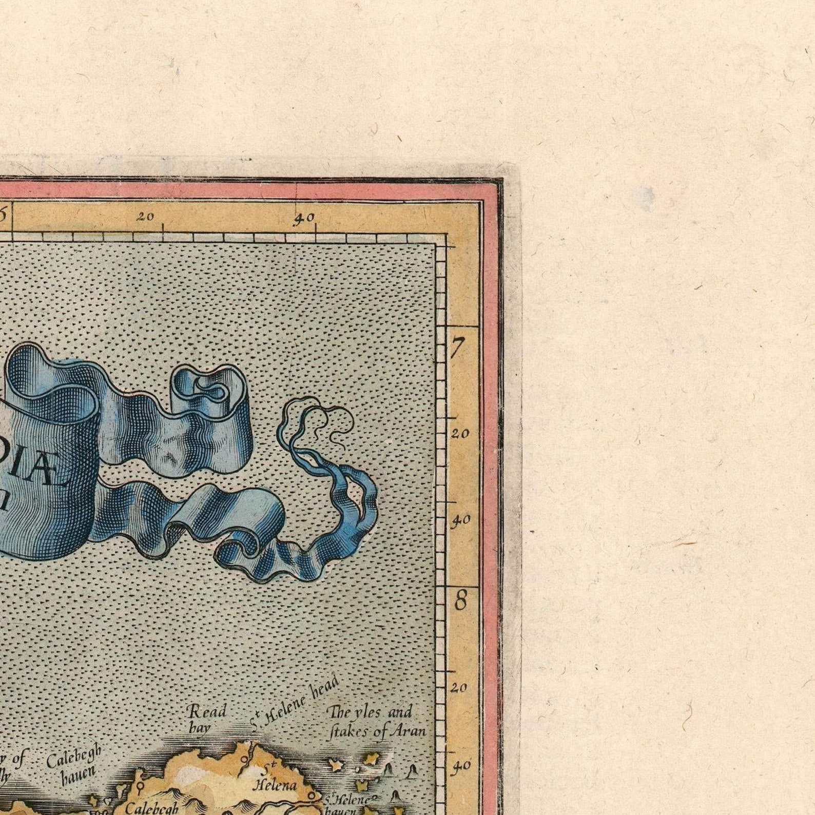 Ancient Map of Ireland 1595 Very Rare Fine Reproduction Etsy